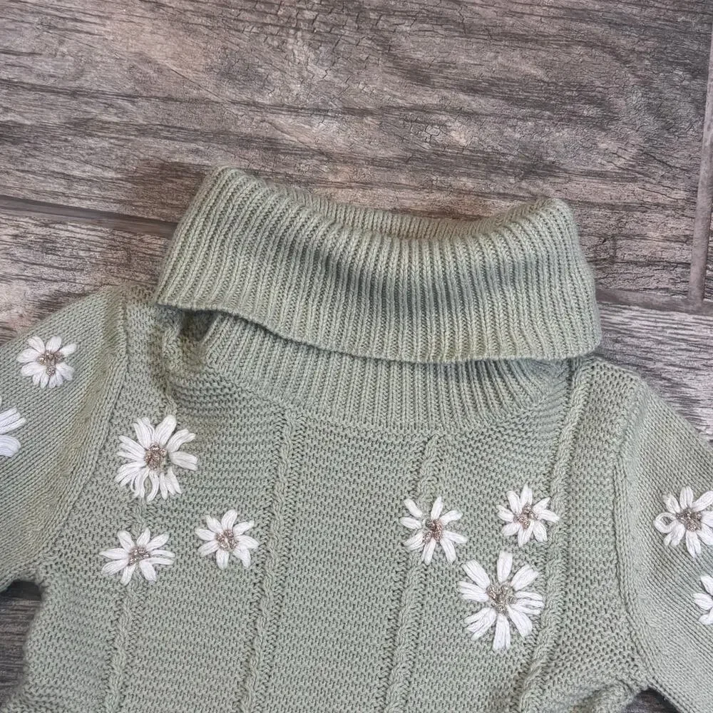 Cupcakes and Cashmere Turtleneck  A-line Sweater Dress Girls 2T - Picture 3 of 9